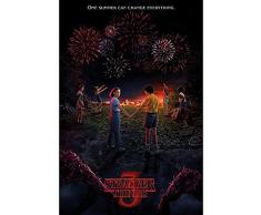 Pyramid International Poster Stranger Things One Summer, Non-Plastifi233, Multicolore, 91, 5x61cm