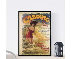 Nacnic Affiche Vintage Annonce de cru Affiches Casino de Paris Cabourg. Format A4