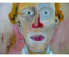 Peinture acrylique Art. Toile, tableau décoration. Portrait Ernest Nostalgick.
