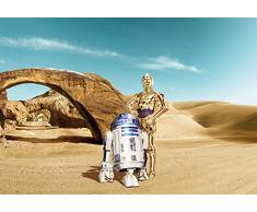 Komar 8-484 Papier Peint, Vinyle, Star Wars Lost Droïds, 368cm x 254cm