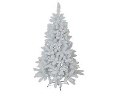 AUTOUR DE MINUIT 5SAP417BC Sapin Blanc Floque, PVC, 107 x 107 x 180 cm