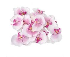 VORCOOL Fleurs Artificielles Papillon Orchidée 9 cm Soie Fleur DIY Mariage Fête Maison Decoration 20 Pièces
