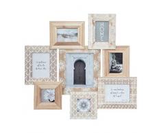 Atmosphera - Cadre Photo Pêle-Mêle Mural en Bois 8 Photos 77 x 72 cm