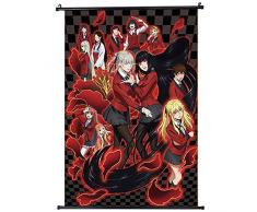 Alcompluser Anime Poster à roulettes Kakegurui Kakemono Wallscroll Décoration Murale, Tissu, 20 × 30 cm