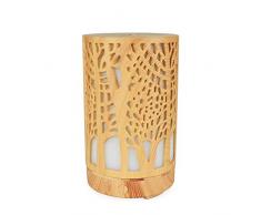 Anself Diffuseur darômes Ultrasonique - Grain de Bois Perforé, Machine daromathérapie pour Huiles Essentielles de Chambre à Coucher dhumidificateur à Ultrasons, pour La Maison Spa Yoga Massage