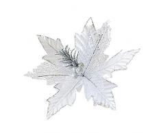 Miyaer Décoration de Noël Poinsettia, Fleurs artificielles de Poinsettia Noël Décorations darbre de Poinsettia de Noël Décorations de Fleurs de Noël 25CM Cool