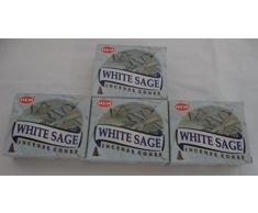 Ourlet cônes dencens Sauge blanche de 4 Paquets de 10 cônes dencens Par boîte