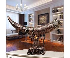 SHUANGBING Statues Sculpture La Statuette Sculpture Imitation Ivoire, Décoration Maison, Artisanat, Bar, Hôtel, Bureau, Meuble De Télévision, Armoire À Vin, Statue De Salon, Sculpture