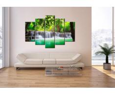 Impression sur toile - 5 Parties - largeur : 150cm, hauteur : 100cm - Image sur toile - Photo N° 2502 - plusieurs éléments - prete a suspendre - encadrée - Tableaux pour la mur - motif moderne - Décoration - pret a accrocher - tableau: EA150x100-2502