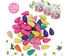 Ucradle Lot de 120 cônes dencens à refoulement naturel pour brûleur dencens