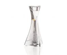 Chandelier, Bougeoir, cristal, Collection "TRITON, FRAUENKIRCHE", 16 cm, transparent, fait à main, style moderne (GERMAN CRISTAL powered by CRISTALICA)
