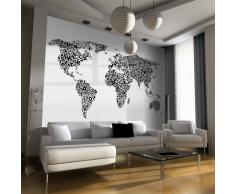 Papier peint intissé 350x270 cm - Top vente - Papier peint - Tableaux - muraux - déco - XXL - 350x270 cm la carte du monde - 10040910-49