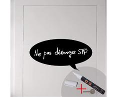 Sticker ardoise bulles + craie liquide blanche