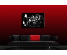«metallica «toile imprimée 100 x 70 cm de bansky toile sur châssis pop art pour accroche murale-tableaux/photos en décoration-deko. musique avec stars de cinéma