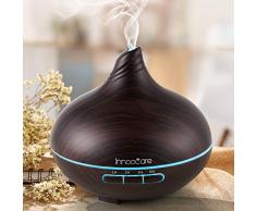 Diffuseur dHuiles Essentielles 300ml InnooCare, Silencieux Humidificateur dair, Diffuseur de Parfum Electrique, 7 Couleurs Changeantes, Auto-Off Sans Eau pour SPA Massage Yoga Maison Bureau