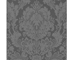 Papier peint baroque Tapisserie 327504 32750-4 A.S. Création Adelaide | Gris/Argent | Rouleau (10,05 x 0,53 m) = 5,33 m²