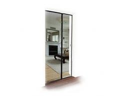 JAROLIFT Moustiquaire Rideau magnétique pour portes 160 x 230cm, blanche, individuellement découpable (largeur et hauteur)