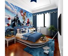 Personnalisé 3d Photo Papier Peint 3d Mural Avengers Enfants Chambre Chambre Garçon Fond Papier Peint Superman Spiderman Papier Peint Largeur 250 cm * Hauteur 160 cm A