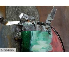 KunstLoft® Tableau métallique 3D 'Court Jester' 75x100x5.5cm | Décoration Murale XXL | Abstrait Visage Coloré Multicolore | Tableau Moderne Fait à la Main en métal