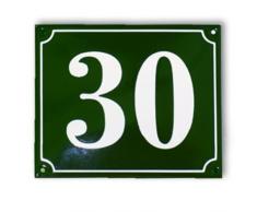 Numéro de rue | 12x14 cm | plaque emaillée personnalisée panneau de porte