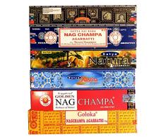 6 Variétés dencens Nag Champa différentes Parfums Nag Champa Bâtonnets dencens indiens