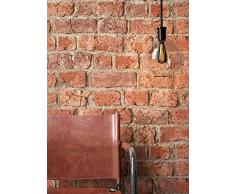 NEWROOM Papier peint brique rouge papier marron Motif brique/cailloux Naturstein