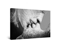 Startonight Impression Sur Toile Adam Et Eve, Art Encadré Imprimée Tableau Motif Moderne Décoration Tendu Sur Chassis Prêt à Accrocher 80 x 120 cm