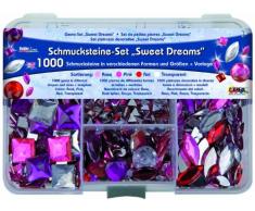 KREUL Set de pierres décoratives Hobby Line "Sweet Dreams"1000 pierres décoratives