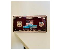 Plaque Immatriculation Américaine - Route 66
