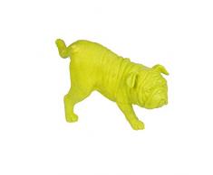 Homea Jardin 5DEJ1136VC Statuette d Animal Chien Pausepipi Résine Vert Anis 12,5 x 14 x 23,5 cm