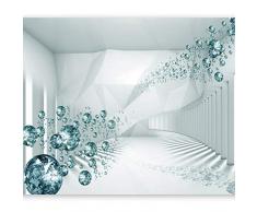 murando – Papier peint intissé 200x140 cm – Trompe l oeil – Tableaux muraux déco XXL – abstraction Diamant optique a-A-0188-a-d