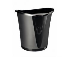 Leitz Allura Corbeille à Papier en Polypropylène 18 L 100% Recyclable - Noir