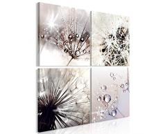 murando Impression sur Toile intissee Fleurs 40x40 cm 4 Parties Tableau Tableaux Decoration Murale Photo Image Artistique Photographie Graphique Nature b-C-0362-b-i