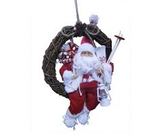 Couronne avec père Noël 30cm