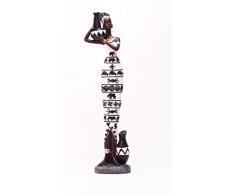 GEMME Statuette Femme Africaine avec Pot Hauteur 41 cm