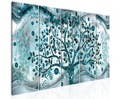 murando - Impression sur Toile Arbre Klimt 200x80 cm - 5 Pieces - Image sur Toile – Images – Photo – Tableau - Motif Moderne - Décoration - tendu sur Chassis- Abstrait l-C-0005-b-o