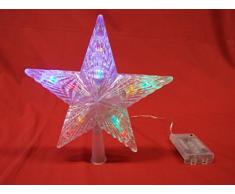 Merxx Cimier de sapin lumineux à piles