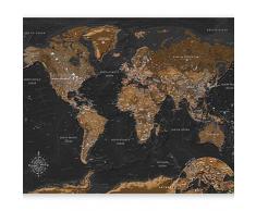 murando Papier peint intissé Carte du monde 350x256 cm Décoration Murale XXL Poster Tableaux Muraux Tapisserie Photo Trompe l'oeil Monde k-A-0206-a-a