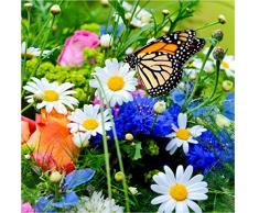 Sticker Boite aux lettres Fleur Papillon 30X30cm SABL014