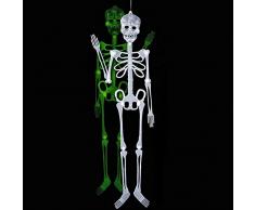 Squelette Phosphorescent 90x20cm - Halloween Accessoire Décoration - 569
