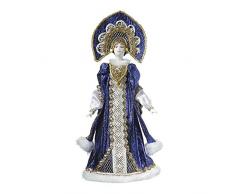 Poupée en Porcelaine Faite à la Main dans Un Costume Folklorique Traditionnel Russe 30 cm 22-22