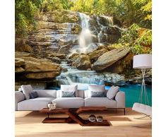 murando – Papier peint intissé 350x256 cm – Trompe l oeil - Tableaux muraux – Déco – XXL Fleur Paysage Nature c-B-0141-a-b