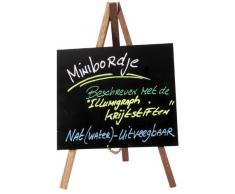 Securit - Mini tableau à craie sur chevalet - Finition laquée - Naturel - Lot de 3