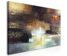 murando Impression sur Toile intissee Abstrait 120x60 cm 1 Partie Tableau Tableaux Decoration Murale Photo Image Artistique Photographie Graphique Gold comme Peint a-A-0451-b-a