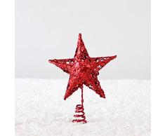 TREESTAR Cimier Étoile de Noël Art de Fer Objets de Décoration NoëL Ornements d'arbre de Noël DéCoration de Sapin de Noel