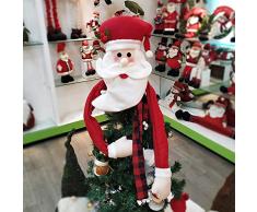 yummyfood 2020 Décorations D'arbres De Noël Père Noël Bonhomme De Neige Wapiti Cimier De Sapin De Noël pour Nouvel an, La Maison, Salle De Classe, Magasin, Café, 120x94cm