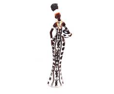 GEMME Statuette Femme Africaine avec Pot Hauteur 28 cm