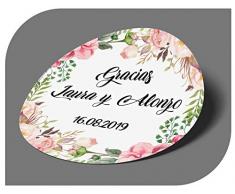 CrisPhy Autocollants vintage personnalisables avec le prénom et la date pour invitations à un mariage, un baptême, des fiançailles, un anniversaire, Noël et autres réceptions.