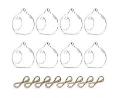 Sziqiqi Boules De Verre Creatives, Bougeoir De Mariage Romantique/Anniversaire/Vacance, Bougeoir Decoratif, 8Pcs/Set