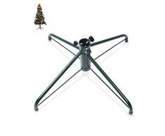 Ouvin Pied en fer pour sapin de Noël avec coussin en caoutchouc et vis à ailettes - 122 cm, Métal, Vert, Taille L